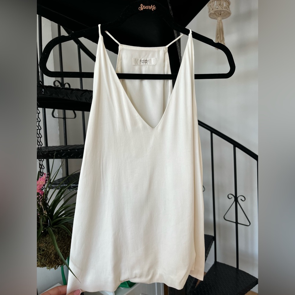 Pure silk tank top